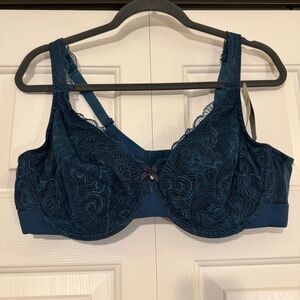 Cacique Deep Teal Opulent Lace Bra